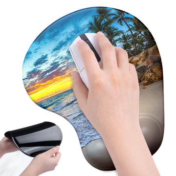 Moq20 Ergonomic Mouse Pad With Wrist Rest Support