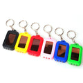 Mini Solar Power Flashlight Keychain With 3 LED Light