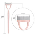 Stainless Steel Arc Eyelash Comb Eyebrow Brush