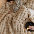 Luxury Plush Bubble Texture Throw