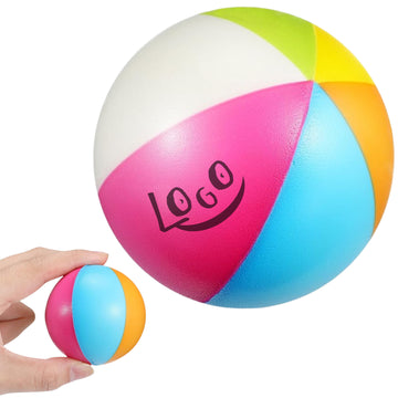 Custom Mini Beach Ball PU Foam Stress Ball