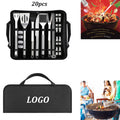 20 Pcs BBQ Grill Tools Set With Carry Bag