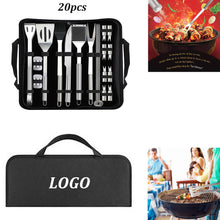 20 Pcs BBQ Grill Tools Set With Carry Bag
