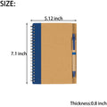 Classic Style Kraft Paper Notebook W/Pen