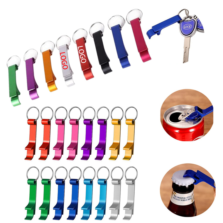 Mini Bottle Opener Metal Keyring