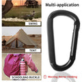 D Shaped Carabiner Clip for Camping