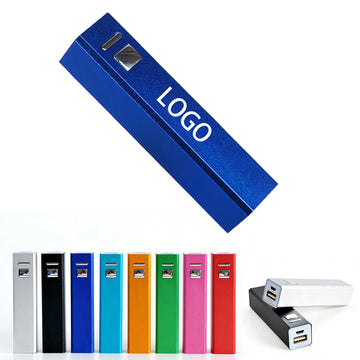 2600Mah Lipstick Power Bank with Charging Cable