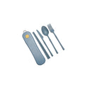 Straw Rotatable Box Cutlery Set