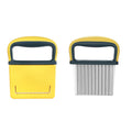 Stainless Steel Crinkle Cutter Knife With Protective Cover