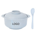 3-Piece Wheat Straw Soup Bowl And Utensil Set