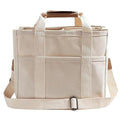 Multi-Pocket Diaper Bag Tote With Crossbody Strap
