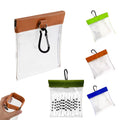 Transparent Auto-Closing Golf Tee Pouch with Carabiner