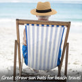 Wide Brim Straw Woven Panama Roll-Up Hat