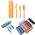 3 Pieces Wheat Straw Cutlery Utensil Set