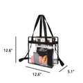 Large Transparent Totes With Zippers