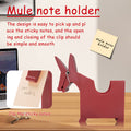 Mule-Shaped Note Holder