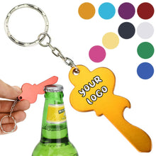 Key Shape Metal Beer Bottle Opener Keychain