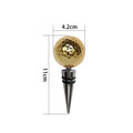 Golden Golf Ball Wine Stoppers