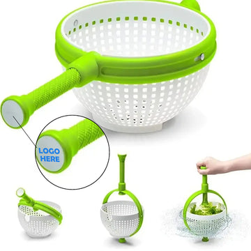 Rotating Vegetable Cleaning Dehydration Basket