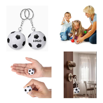 Soccer Ball Pressure Ball Keychain