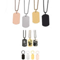 Stainless Steel Mirror-Polished Military ID Tag