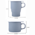 Silicone Foldable Portable Coffee Cup with Straw