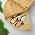 Multi-Tiered Bamboo Charcuterie Board with Knives