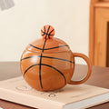 Basketball-Shaped Ceramic Mug