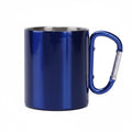 10oz Double-Walled Stainless Steel Carabiner Water Bottle