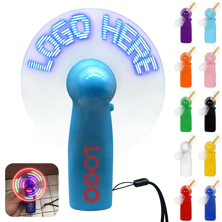 LED Message Display Handheld Fan
