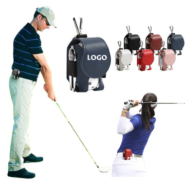 Pu Leather Golf Ball Waist Bag