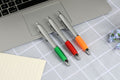Ballpoint Pen Retractable With Rubber Grip Type