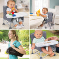 Foldable Toddler Booster Chair With Shoulder Strap