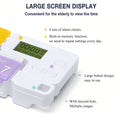 7 Days Pill Dispenser Organizer with Reminder Alarm