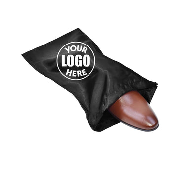 Satin Fabric Travel Shoe Bag With Drawstring