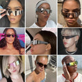 Futuristic Rimless UV Sunglasses