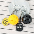 Creative Metal Pickleball Keychain