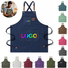Adjustable Denim Bib Work Apron-Full Color