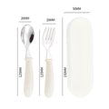 Portable Stainless Steel Toddler Utensils Fork And Spoon Set