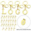 Custom Metal Initial Letter Keychain Better Quality