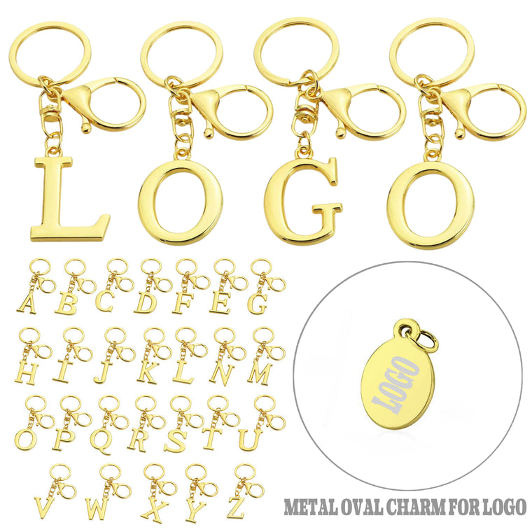 Custom Metal Initial Letter Keychain Better Quality