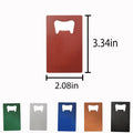 Square Stainless Steel Bottle Opener
