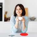 Rainbow 6 Set Absorbent Round Felt Coasters
