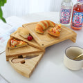 Multi-Tiered Bamboo Charcuterie Board with Knives