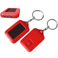 Mini Portable Solar Power Flashlight Keychain W/ 3 LED Light
