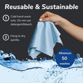 Full Color Microfiber Clean Cloth with Clear Pvc Pouch
