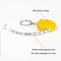 60-Inch Full Color Automatic Retractable Keychain Tape Measure