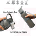 22 Oz Silicone Collapsible Water Bottle