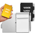Metal Pocket Notebook With Pen And Writting Paper