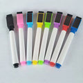 Set Of 8 Magnetic Dry Erase Markers With Whiteboard Eraser